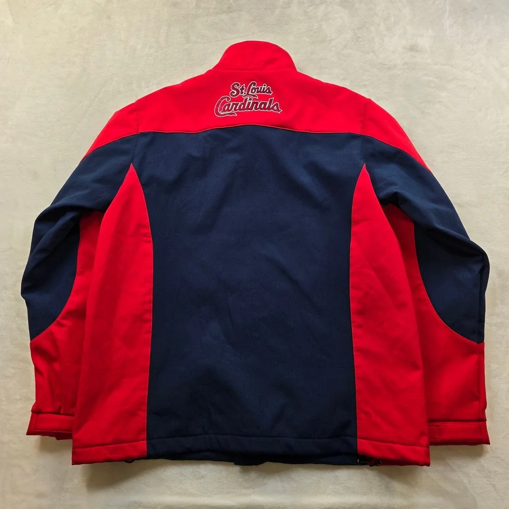 G-III St Louis Cardinals Jacket Mens‎ Medium Red Navy Softshell G-III MLB NEW